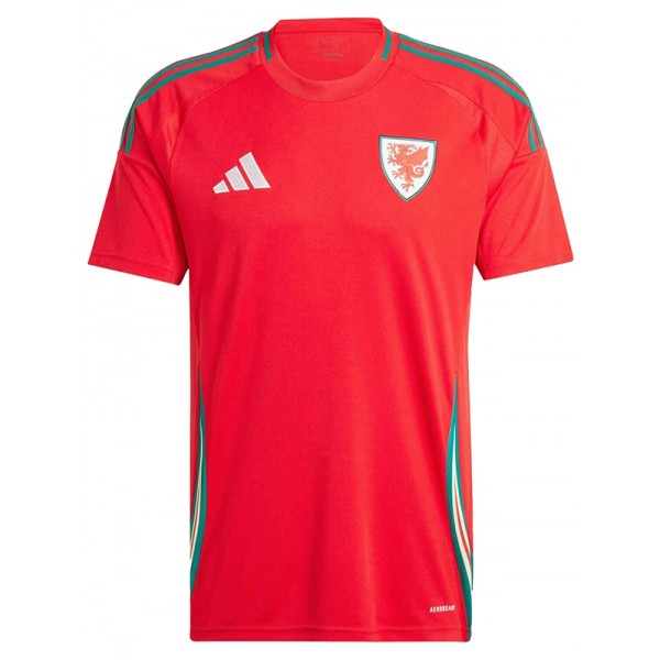 Wales maglia da casa uniforme da calcio prima maglia sportiva da uomo del kit da calcio Euro 2024 Cup